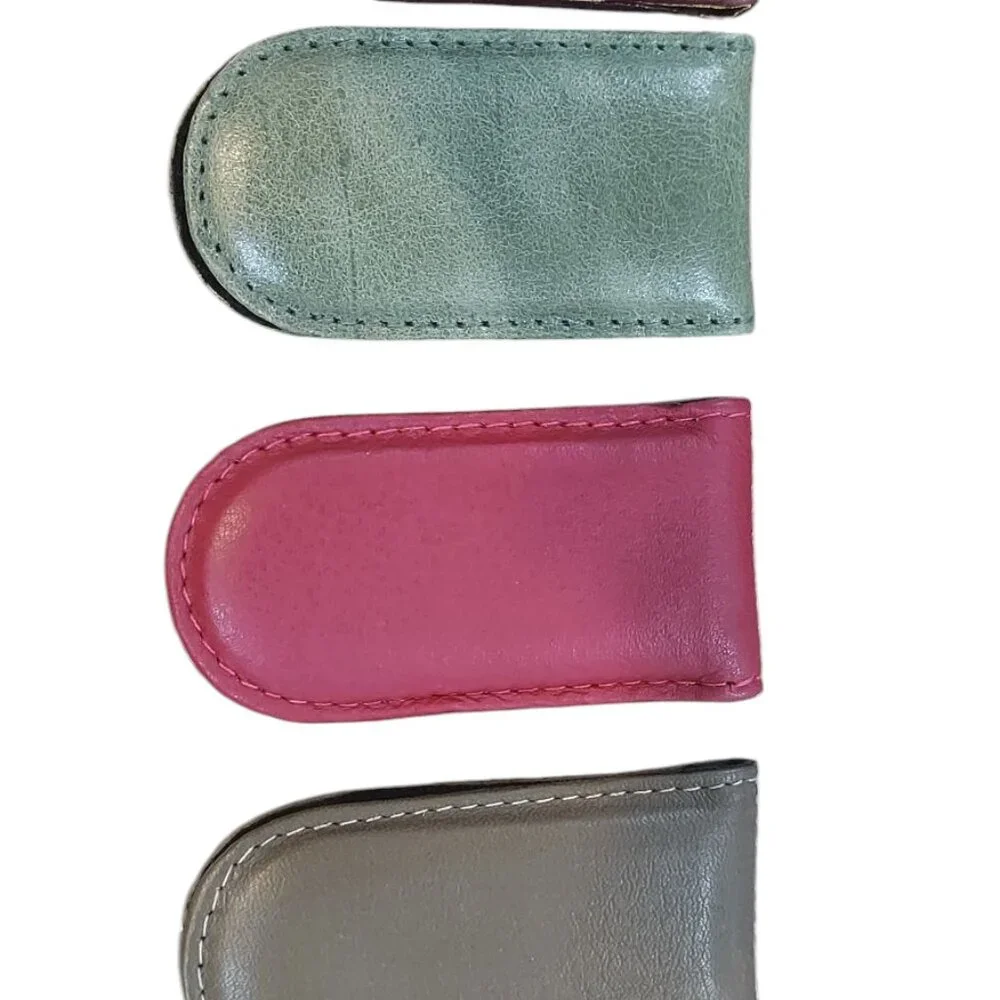 3pc Genuine Leather Money Clip